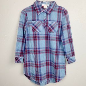 Ragdoll & Rockets Cotton Blue Plaid Dress